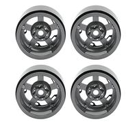 REXVTNS 4pcs 2.2in Universal CNC Aluminum Alloy RC Wheel Hub | Strong Construction for Axial / SCX10 | Weighted Design for Stability & Performance (Ti)