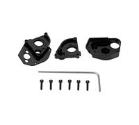 REXVTNS Aluminum Alloy Gearbox Cover for AXIAL SCX24 1/24 RC Car | Upgrade Accessories for AXI90081 / AXI00001 / AXI00002 | Lightweight & Sturdy Differential Protection (Black)