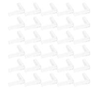 REXVTNS Aquarium Flow Tubing Splitter 30pcs | 3 Way / 4 Way/L Shape Connector for Fish Tank | 4MM PVC Adapter for Water Pump/Bubble Stone/Check Valve | Sturdy & Safe (Crystal Elbow)