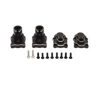 REXVTNS Brass Portal Axle for FMS FCX24 | High Polishing & Accurate Fit | Upgrade 1/24 RC Car Performance | Lower Center of Mass/Improved Stability | Compact Black Design