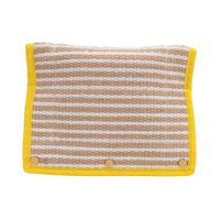 REXVTNS Dog Bite Wedge | Jute Biting Pad with 3 Handles | Puppy Training Toy for Tug of War/Commands/Bonding | Sturdy Chew Pillow for Dogs