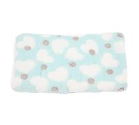 REXVTNS Hamster Warm Fleece Pad | Soft & Comfortable Winter Sleep Mat for Hamsters/Rabbits/Chinchillas | Machine Washable Pet Bed | Full Coral & Wool Fleece (L(330 X 184mm / 12.99 X 7.24in))