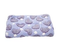 REXVTNS Hamster Warm Fleece Pad | Soft & Comfortable Winter Sleep Mat for Hamsters/Rabbits/Chinchillas | Machine Washable Pet Bed | Full Coral & Wool Fleece (S(283 X 180mm / 11.14 X 7.09in))