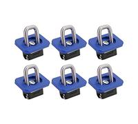 REXVTNS Juego de 6 anclajes de amarre para cama de camión, anillos de de acero inoxidable, repuesto de 1000 libras para 2007-2021 (Azul)