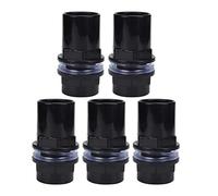REXVTNS PVC Aquarium Water Pipe Connectors 5Pcs / Set | Geometric Ends for Leak - Proof Closure | Fish Tank Tube Fittings 20mm / 25mm / 32mm / 40mm / 50mm | with Transparent Rubber Mat (32mm)