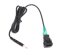 REXVTNS Reproductor de Radio para automóvil Adaptador de Cable convertidor USB Audio extendido ABS Negro para Piezas de Audio para automóvil