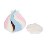 REXVTNS Small Pet Hammock & Cotton Bed | Hanging House with Hook for Hamsters/Rodents/Sugar Gliders | Soft Plush & Sponge | Colorful Design, Easy to Maintain