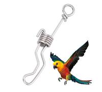 REXVTNS Stainless Steel Parrot Foot Ring | Training Accessory for Birds/Cage Supplies | Sturdy & Safe Pet Activity Ring | 5x2.5cm Lightweight Design