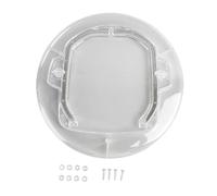 REXVTNS Transparent Auto - Closing Cat Door | ABS Pet Door for Solid/Hollow Interior Doors | Unrestricted Entry for Cats | Dog - Deterrent Design with Smooth Edges
