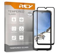 REY 2X Protector de Pantalla Curvo 3D para CUBOT KINGKONG 9, Negro, Protección Completa, 3D / 4D / 5D