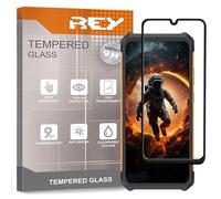 REY 2X Protector de Pantalla Curvo 3D para CUBOT KINGKONG ES, Negro, Protección Completa, 3D / 4D / 5D