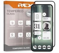 REY 2X Protector de Pantalla Curvo 3D para Nothing Phone 2A Plus, Negro, Protección Completa, 3D / 4D / 5D