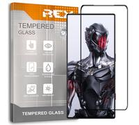 REY 2X Protector de Pantalla Curvo 3D para Nubia REDMAGIC 8 Pro - Nubia REDMAGIC 8 Pro+, Negro, Protección Completa, 3D / 4D / 5D