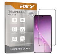 REY 2X Protector de Pantalla Curvo 3D para OPPO A6T Pro 4G/5G - A6X 4G/5G - A6T 4G/5G - A6S 4G/5G -REALME C85 4G/5G, Negro, Protección Completa, 3D / 4D / 5D