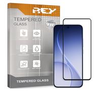 REY 2X Protector de Pantalla Curvo 3D para OPPO RENO15 F - RENO15 FS - A6 Pro 4G/5G, Negro, Protección Completa, 3D / 4D / 5D