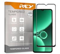 REY 2X Protector de Pantalla Curvo 3D para OUKITEL C59 - C59 PRO, Negro, Protección Completa, 3D / 4D / 5D
