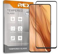 REY 2X Protector de Pantalla Curvo 3D para REALME GT 2 Explorer Master Edition, Negro, Protección Completa, 3D / 4D / 5D