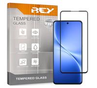 REY 2X Protector de Pantalla Curvo 3D para VIVO V60 LITE 4G/5G, Negro, Protección Completa, 3D / 4D / 5D