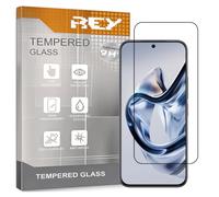 REY 2X Protector de Pantalla Curvo 3D para ZTE Nubia Air, Negro, Protección Completa, 3D / 4D / 5D