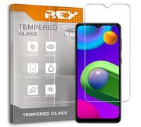 REY 2X Protector de Pantalla para Samsung Galaxy A32 5G - Galaxy M02 - Galaxy M02s - Galaxy A02 - Galaxy A02s, Cristal Vidrio Templado Premium