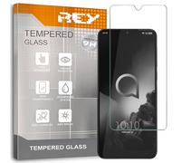REY 2X Protector Pantalla para ALCATEL 3 2019 / ALCATEL 3L 2019, Cristal Vidrio Templado Premium