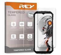REY 2X Protector Pantalla para DOOGEE V MAX PRO - V MAX - V MAX S - FIRE 6 MAX, Cristal Vidrio Templado Premium