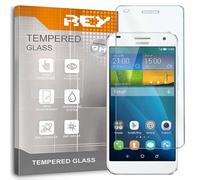 REY 2X Protector Pantalla para Huawei Ascend G7, Cristal Vidrio Templado Premium