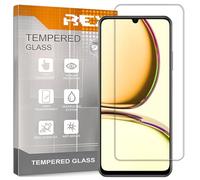 REY 2X Protector Pantalla para OPPO REALME C53 4G - REALME NARZO N53 4G - REALME Note 50 4G - REALME C51 4G, Cristal Vidrio Templado Premium