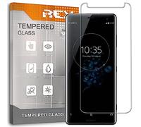 REY 2X Protector Pantalla para Sony Xperia XZ3, Cristal Vidrio Templado Premium