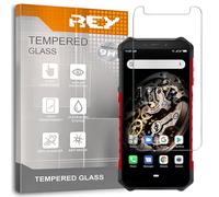 REY 2X Protector Pantalla para ULEFONE Armor X5, Cristal Vidrio Templado Premium