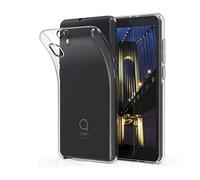 REY - 3X Funda Carcasa Gel Transparente para ALCATEL 1B 2020, Ultra Fina 0,33mm, Silicona TPU de Alta Resistencia y Flexibilidad