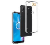 REY 3X Funda Carcasa Gel Transparente para ALCATEL 1V 2020, Ultra Fina 0,33mm, Silicona TPU de Alta Resistencia y Flexibilidad