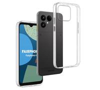 REY 3X Funda Carcasa Gel Transparente para FAIRPHONE 6, Ultra Fina 0,33mm, Silicona TPU de Alta Resistencia y Flexibilidad