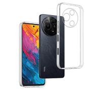 REY 3X Funda Carcasa Gel Transparente para TCL 60 NXTPAPER 4G, Ultra Fina 0,33mm, Silicona TPU de Alta Resistencia y Flexibilidad