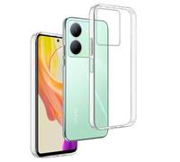 REY 3X Funda Carcasa Gel Transparente para Vivo Y78 5G - Vivo Y36 4G - Vivo Y36 5G, Ultra Fina 0,33mm, Silicona TPU de Alta Resistencia y Flexibilidad