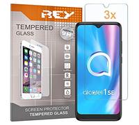 REY 3X Protector de Pantalla para ALCATEL 1S 2020 - ALCATEL 3L 2020, Cristal Vidrio Templado Premium