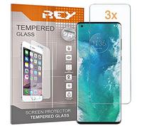 REY 3X Protector de Pantalla para Motorola Edge+ - Edge X30, Cristal Vidrio Templado Premium
