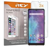 REY 3X Protector de Pantalla para ZTE Blade A5 2020 - Blade A7 Prime, Cristal Vidrio Templado Premium