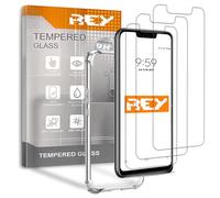 REY 3X Protector de Pantalla y Funda Anti-Shock para Huawei Mate 20 Lite, Cristal Vidrio Templado y Silicona TPU de Alta Resistencia