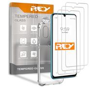 REY 3X Protector de Pantalla y Funda Anti-Shock para Huawei P30 Lite - P30 Lite 2020 New Edition, Cristal Vidrio Templado y Silicona TPU de Alta Resistencia