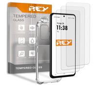 REY 3X Protector de Pantalla y Funda Anti-Shock para OPPO A6T 4G/5G - A6X 4G/5G, Cristal Vidrio Templado y Silicona TPU de Alta Resistencia