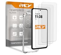 REY 3X Protector de Pantalla y Funda Anti-Shock para OPPO REALME C75 4G, Cristal Vidrio Templado y Silicona TPU de Alta Resistencia