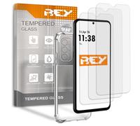 REY 3X Protector de Pantalla y Funda Anti-Shock para XIAOMI Poco X3 GT, Cristal Vidrio Templado y Silicona TPU de Alta Resistencia
