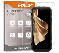 REY 3X Protector Pantalla para DOOGEE S Cyber - S Punk - S Cyber Pro - S Punk Pro, Cristal Vidrio Templado Premium