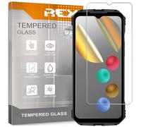 REY 3X Protector Pantalla para DOOGEE V MAX Plus - V30 Pro, Cristal Vidrio Templado Premium