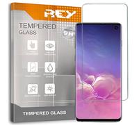 REY 3X Protector Pantalla para Samsung Galaxy S10+ - S10 Plus, Cristal Vidrio Templado Premium