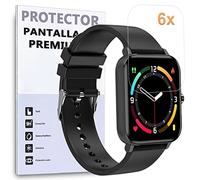 REY 6X Protector de Pantalla para ZTE Watch Live, (Pack 6)