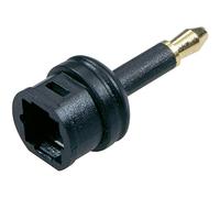 REY Adaptador Conversor Fibra Óptica Toslink Hembra a Mini Toslink Macho conexión SPDIF, Audio Digital