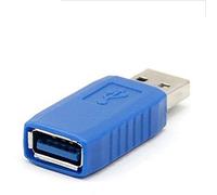 REY Adaptador USB 3.0 Macho a Hembra Conector Extensión Calidad Color Azul