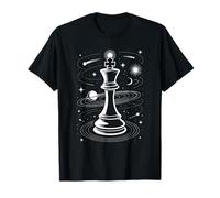 Rey Ajedrez Espacio Universo Planetas Estrellas Cósmica Camiseta